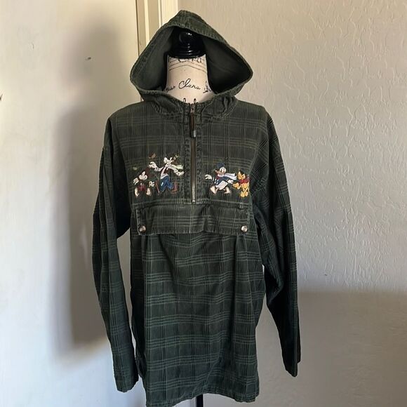 The Disney Store Mickey Donald Duck Corduroy Hoodie - Picture 1 of 14